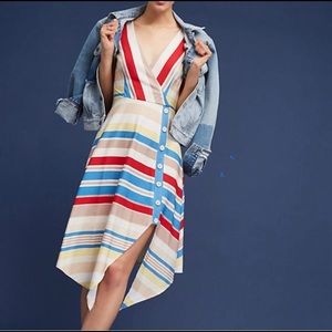 Anthropologie Naomi Striped Dress